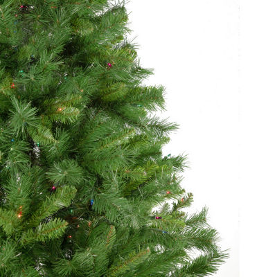 Northlight Chatham Artificial  Multi-Color Lights 7 1/2 Foot Pre-Lit Pine Christmas Tree