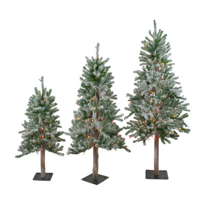 Northlight Set Of 3 Artificial Unlit 5 Foot Pine Christmas Tree