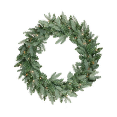 Pre-Lit Washington Frasier Fir Artificial Christmas Wreath - 48-Inch  Clear Lights