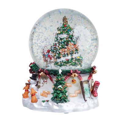 Northlight 6.75 In Musical Santa Christmas Snow Globe