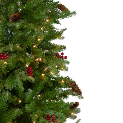 Northlight Medium 6 1/2 Foot Pre-Lit Pine Christmas Tree