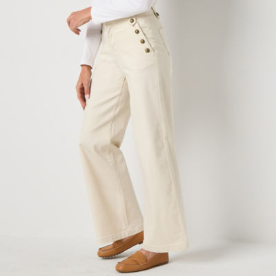 St. John's Bay Womens Tall High Rise Wide Leg Jean