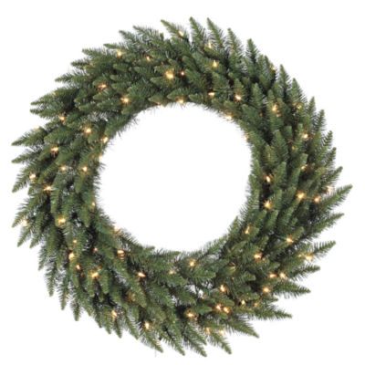 Vickerman 36" Camdon Fir Christmas Wreath with 100 Clear Lights