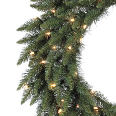 Vickerman 36" Camdon Fir Christmas Wreath with 100 Clear Lights