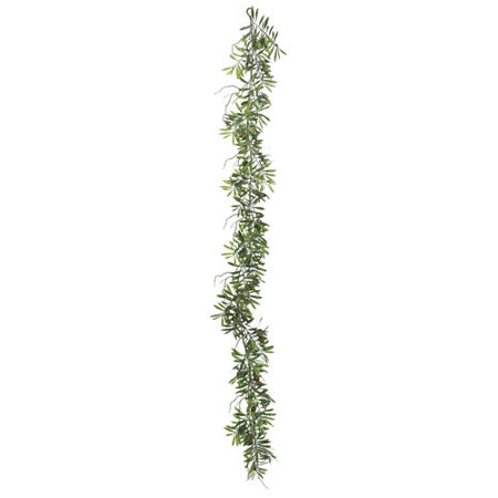 Vickerman 6' Green Olive Hill Garland X 59, One Size, Green