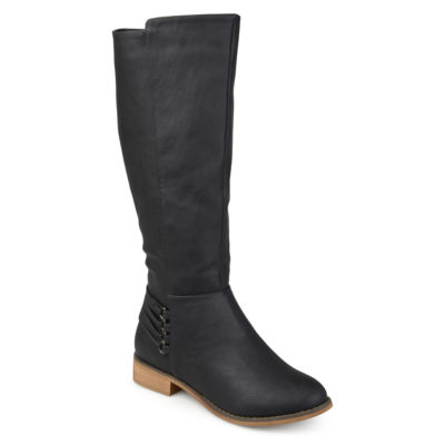 Journee Collection Womens Marcel Wide Calf Block Heel Riding Boots