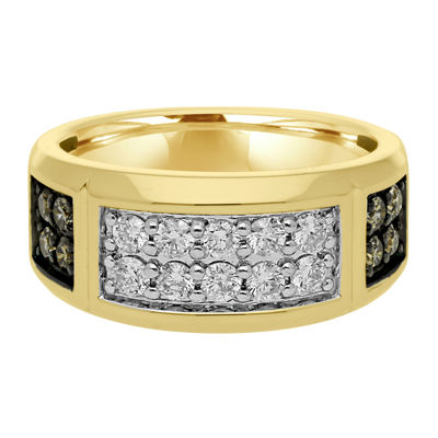 Mens CT. T.W. Natural Diamond 10K Gold Fashion Ring