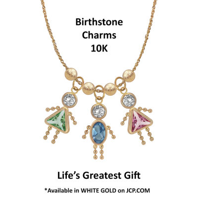 10K Gold December Birthstone Babies Boy Charm