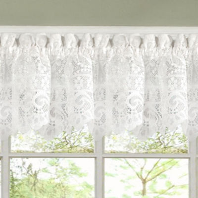 Sweet Home Collection Old World Style Floral 2-pc. Rod Pocket Window Tier