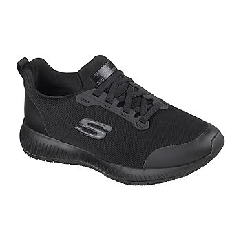 Skechers Womens Squad Slip Resistent Work Shoes, Color: Black - JCPenney