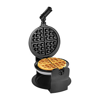 Nostalgia Round Mini Flippable Waffle Maker in the Waffle Makers