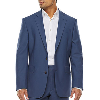 Stafford Signature Smart Wool Mens Classic Fit Suit Jacket, Color: Mid Blue  - JCPenney