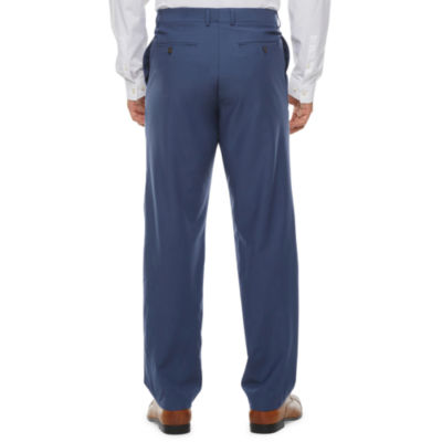 Stafford Signature Smart Wool Mens Stretch Fabric Classic Fit Flat Front Suit Pant