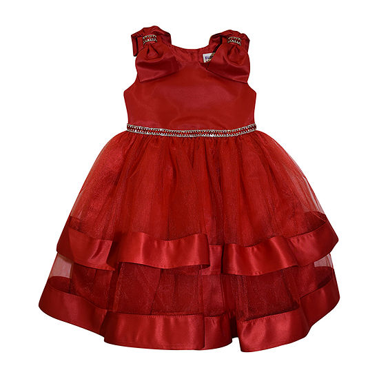 Blueberi Boulevard Baby Girls Sequin Sleeveless Fit + Flare Dress
