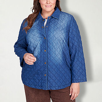 Alfred Dunner Autumn Weekend Lightweight Quilted Jacket, Color: Denim -  JCPenney