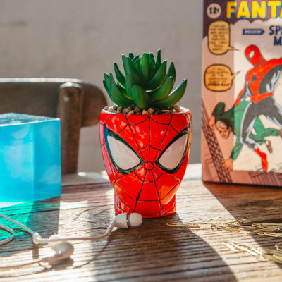 Marvel Spider-Man Head Mini Ceramic Planter