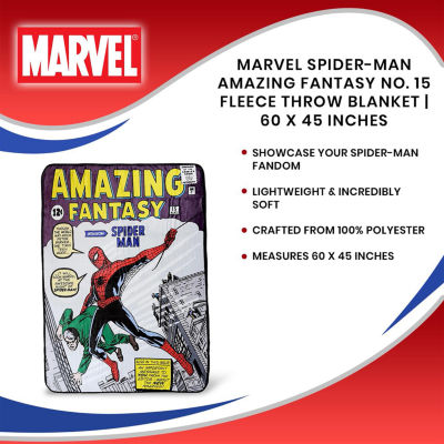 Marvel Spider-Man Amazing Fantasy Fleece Unisex Throw Blanket