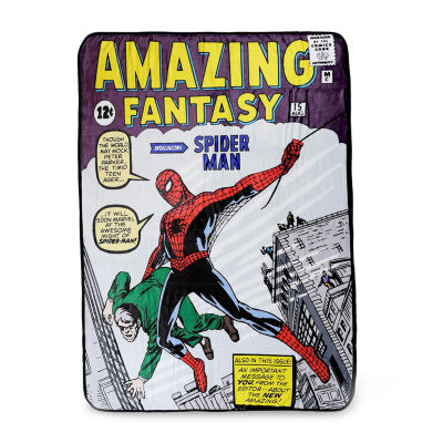 Marvel Spider-Man Amazing Fantasy Fleece Unisex Throw Blanket