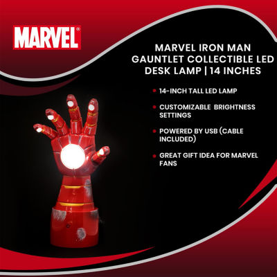 Marvel Iron Man Gauntlet 14 Inch Led Collectible Lamp Desk