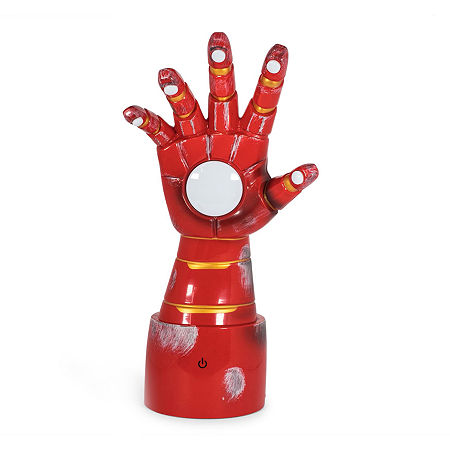 Marvel Iron Man Gauntlet 14 Inch Led Collectible Lamp Desk, One Size, Red