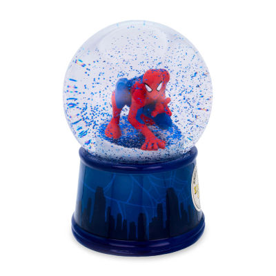 Marvel Spiderman Crouch Skyline Light Up Snow Globe