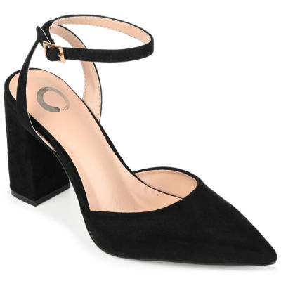 Journee Collection Womens Tyyra Pointed Toe Block Heel Pumps