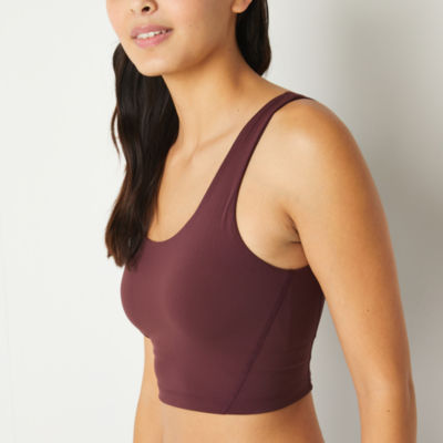 Arizona Womens Juniors U Neck Sleeveless Active Tank Top