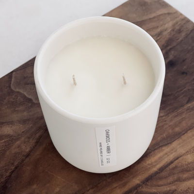 Z CANDLES 12 Oz Oakmoss + Amber 2-Wick Scented Jar Candle