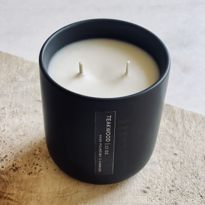 Teakwood 12 oz scented candle