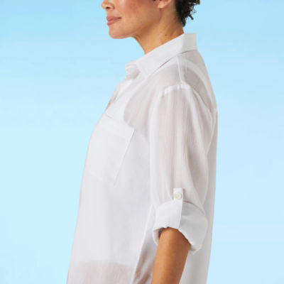 Sonnet Shores Womens Dress Swimsuit Cover-Up