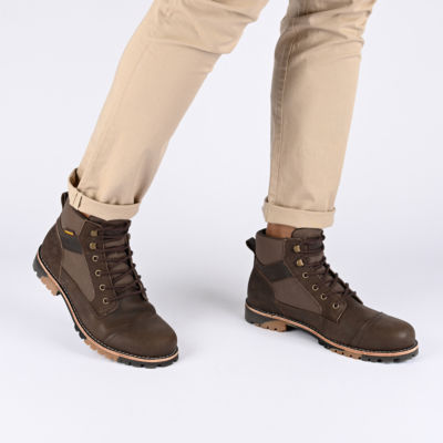 Territory Mens Brute Flat Heel Lace-Up Boots