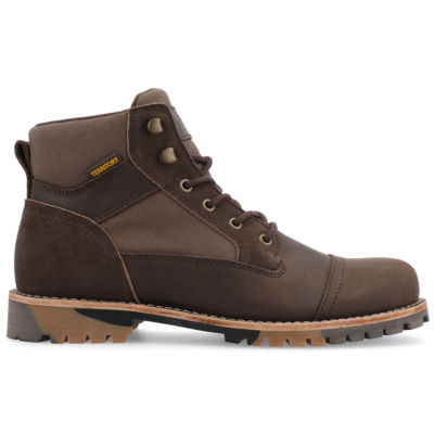 Territory Mens Brute Flat Heel Lace-Up Boots