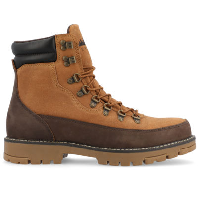 Territory Mens Dunes Block Heel Lace-Up Boots