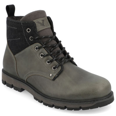 Territory Mens Redline Flat Heel Lace-Up Boots