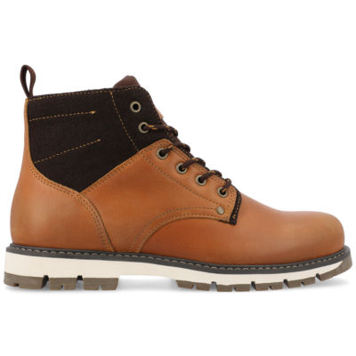 Territory Mens Redline Flat Heel Lace-Up Boots