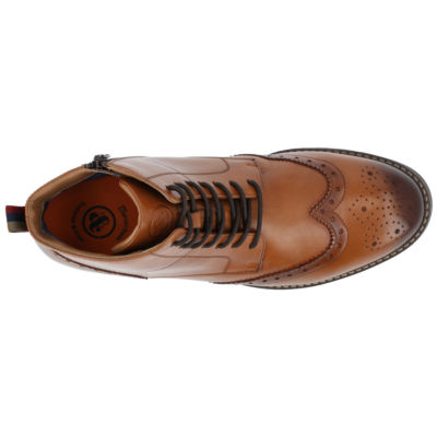 Thomas And Vine Mens Edison Flat Heel Lace Up Boots