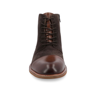 Thomas And Vine Mens Jagger Flat Heel Lace Up Boots