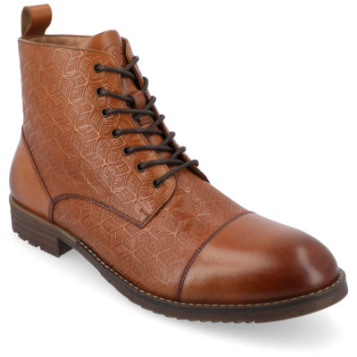 Thomas And Vine Mens Kairo Flat Heel Lace-Up Boots