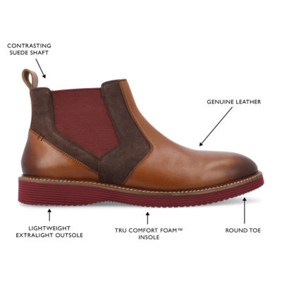 Thomas And Vine Mens Ventura Flat Heel Chelsea Boots