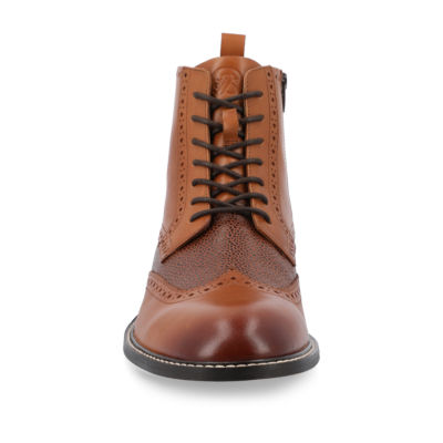 Thomas And Vine Mens Legacy Flat Heel Lace Up Boots