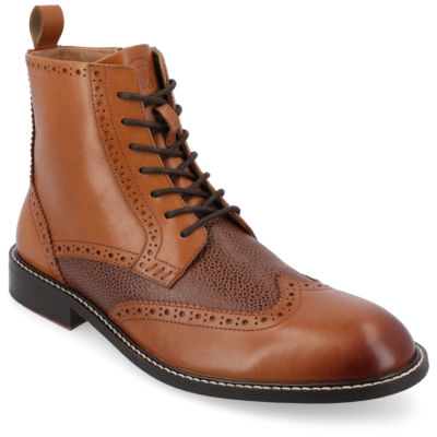 Thomas And Vine Mens Legacy Flat Heel Lace Up Boots