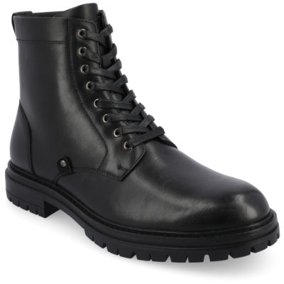 Vance Co Mens Denver Block Heel Lace-Up Boots