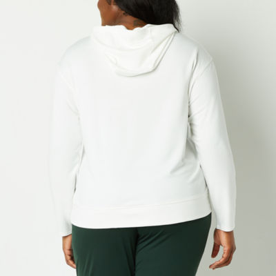 Xersion Womens Soft French Terry Long Sleeve Hoodie Plus