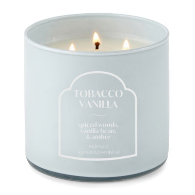 Distant Lands 14 Oz 3 Wick Tobacco Vanilla Scented Jar Candle, Color