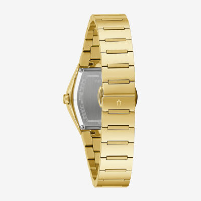 Bulova Modern Womens Gold Tone Stainless Steel Bracelet Watch 97l164