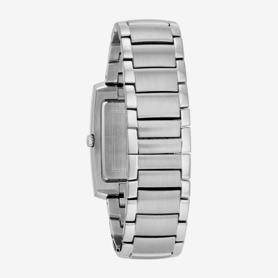 Bulova Classic Mens Silver Tone Stainless Steel Bracelet Watch 96a169