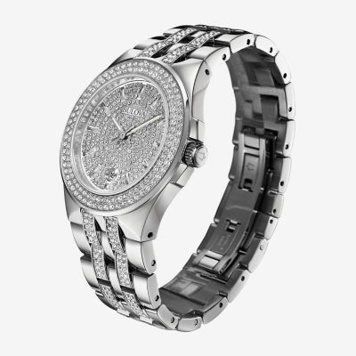 Bulova Phantom Mens Silver Tone Stainless Steel Bracelet Watch 96b235