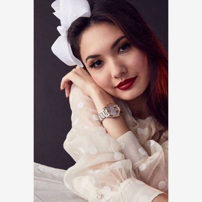 Citizen Disney Mickey Mouse Minnie Mouse Womens Two Tone Stainless