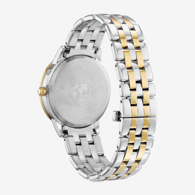 Citizen Womens Diamond Accent Two Tone Stainless Steel Bracelet Watch Fd0004-51d