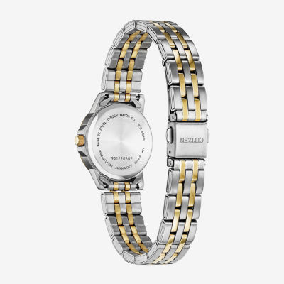 Citizen Quartz Womens Two Tone Stainless Steel Bracelet Watch Eq0605-53a